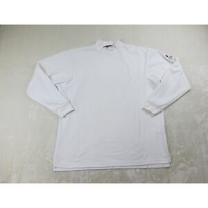 FootJoy Shirt Mens Extra Large White Long Sleeve Black Diamond Golf Casual*